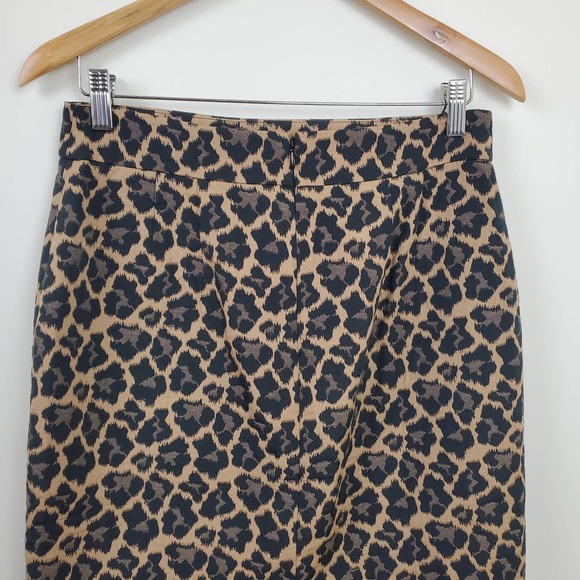 TALBOTS | LEOPARD ANIMAL PRINT TEXTURED CAREER PENCIL SKIRT WOMEN'S SIZE 6 - Picture 8 of 15